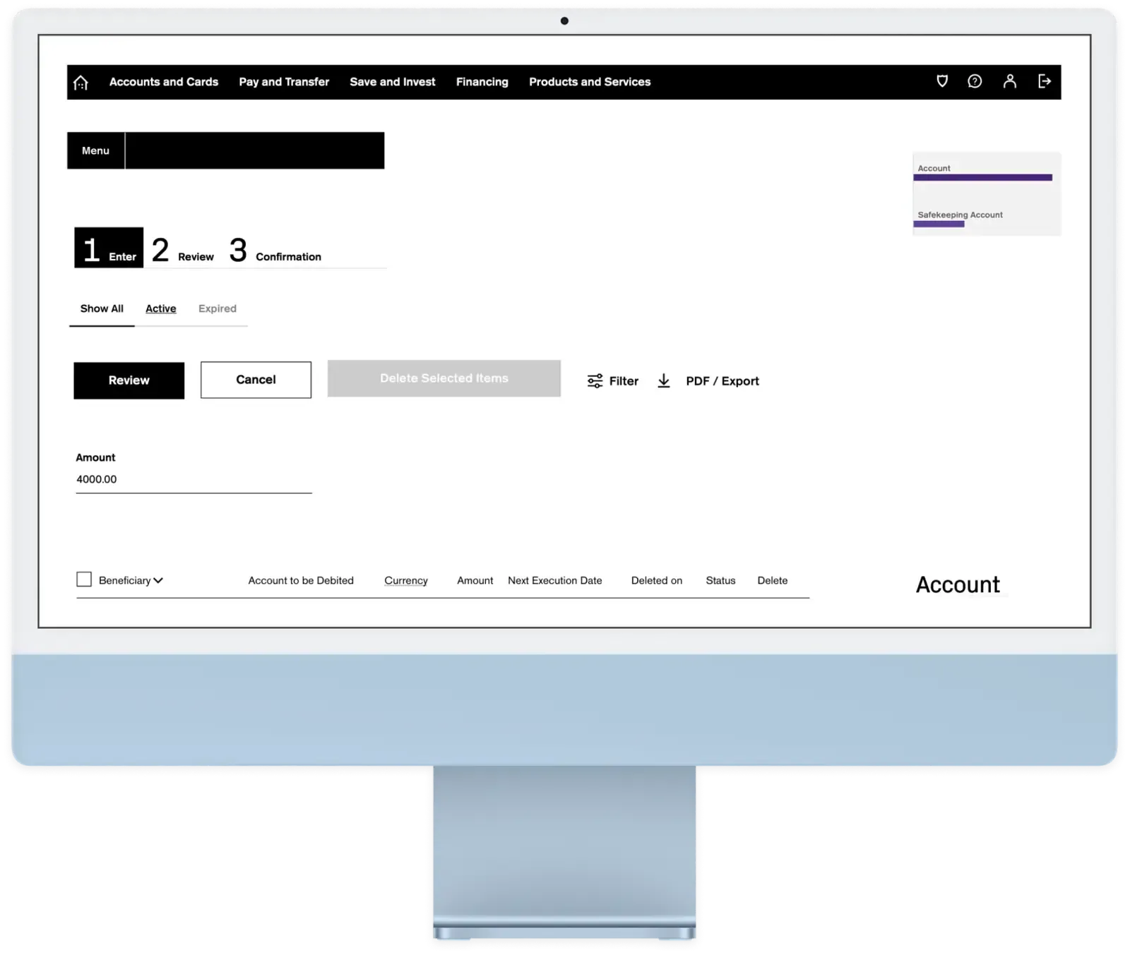 Design system for digital banking