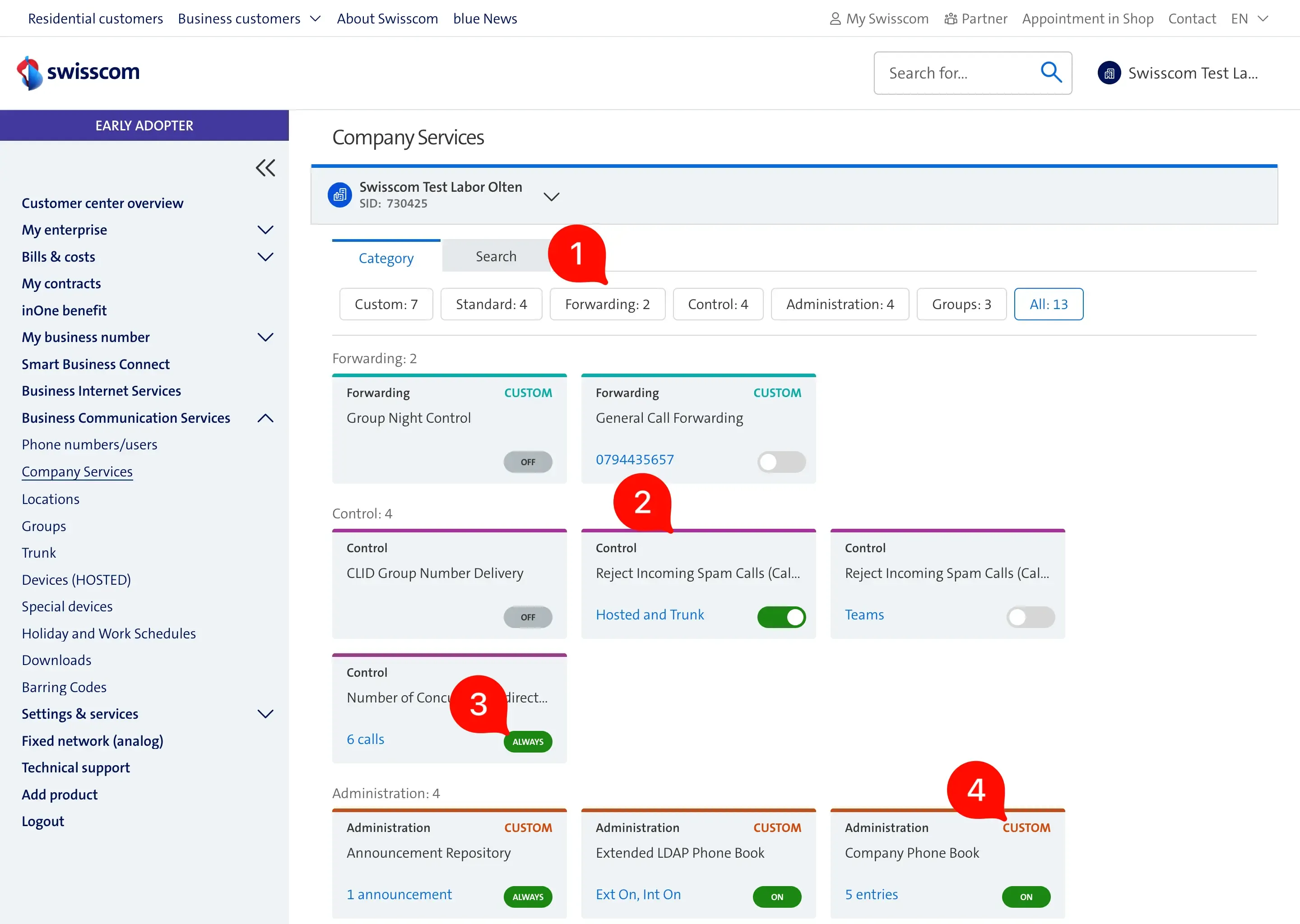 Services overview (previous)
